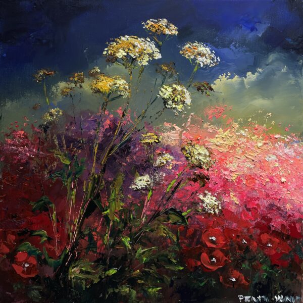 Flowers composition - a painting by Pentti Vainio