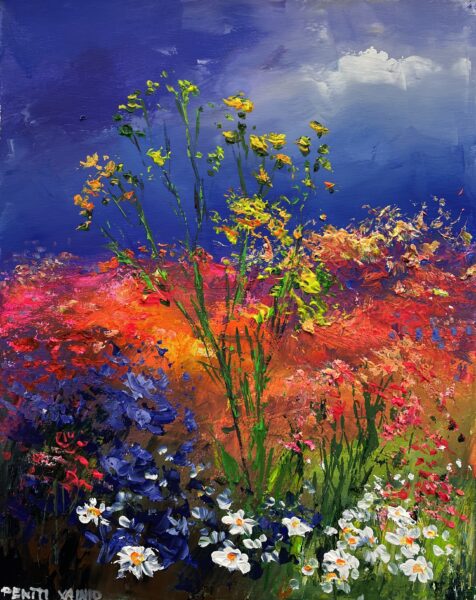 Flowers - a painting by Pentti Vainio