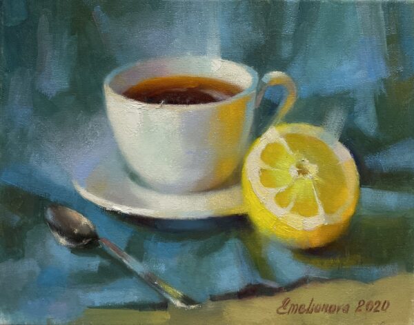 Tea - a painting by Olena Emelianova