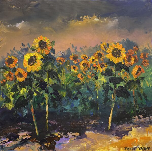 Sunflowers - a painting by Pentti Vainio