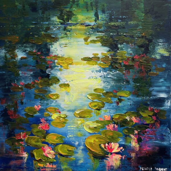 Water lillies - a painting by Pentti Vainio