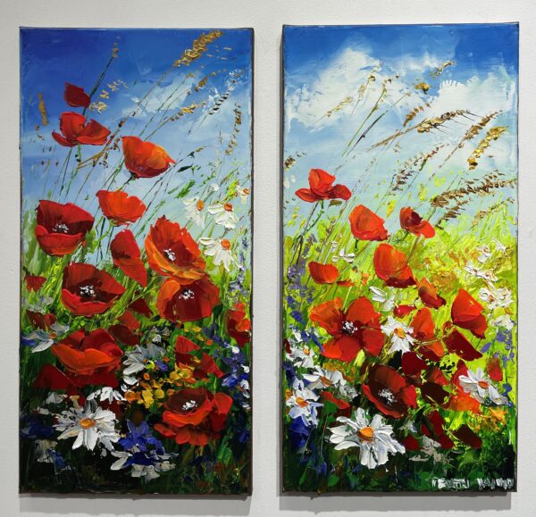 Poppies - a painting by Pentti Vainio