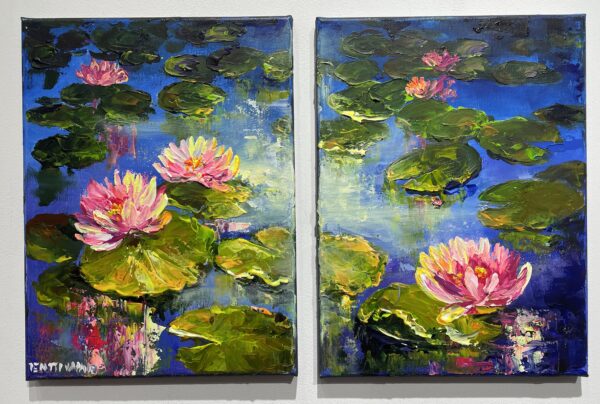 Water lilies - a painting by Pentti Vainio