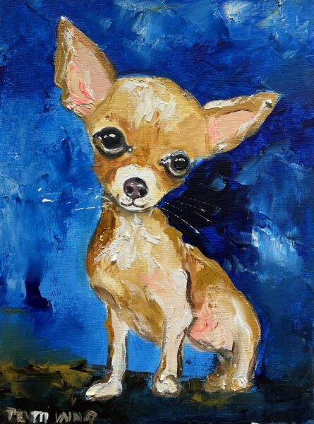 Dog - a painting by Pentti Vainio