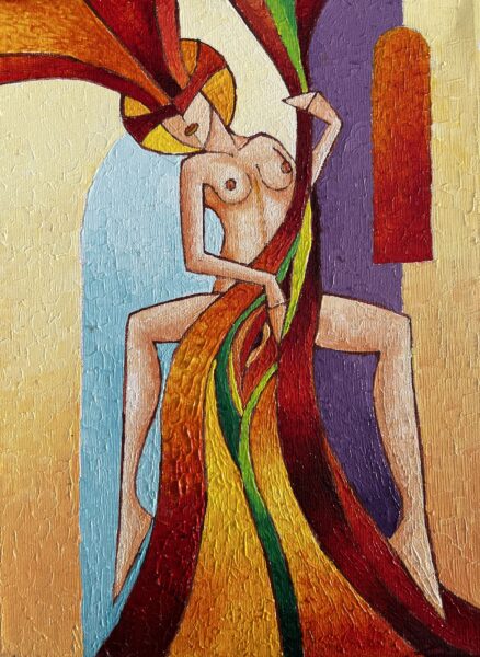 Nude - a painting by Jan Szary