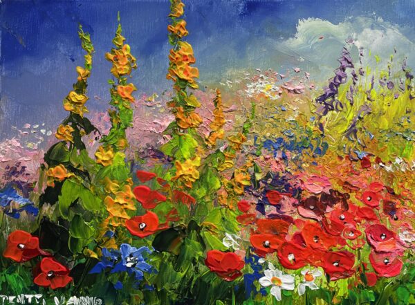 Flowers - a painting by Pentti Vainio