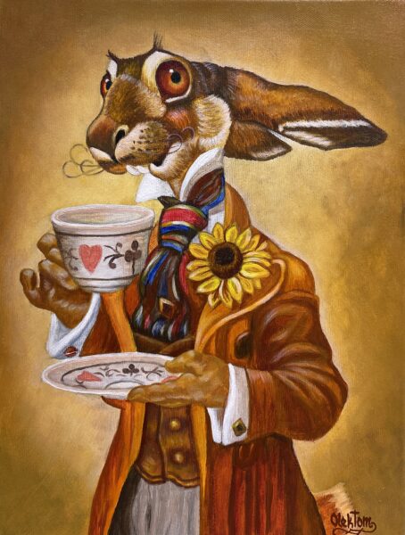 Magic rabbit - a painting by Aleksander Tomasievych