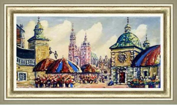 Rynek - a painting by Zbigniew Zabiegaj