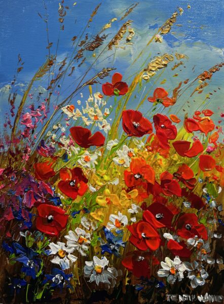 Poppies - a painting by Pentti Vainio