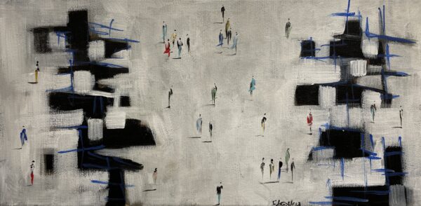 Black and white - a painting by Filip Łoziński