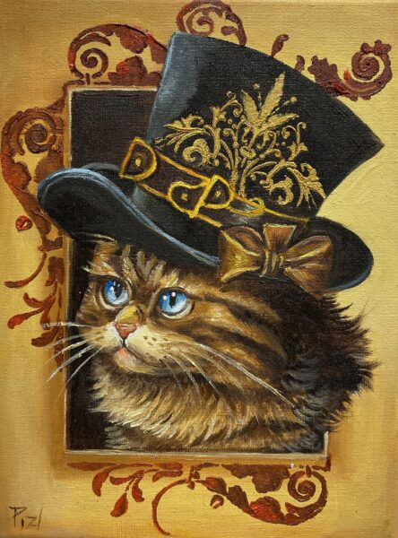 Cat - a painting by Przemiła Kościelna