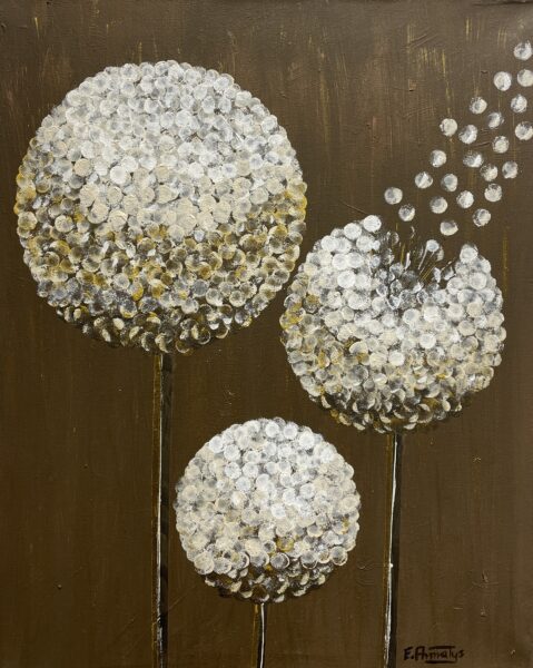 Dandelions - a painting by Elżbieta Armatys