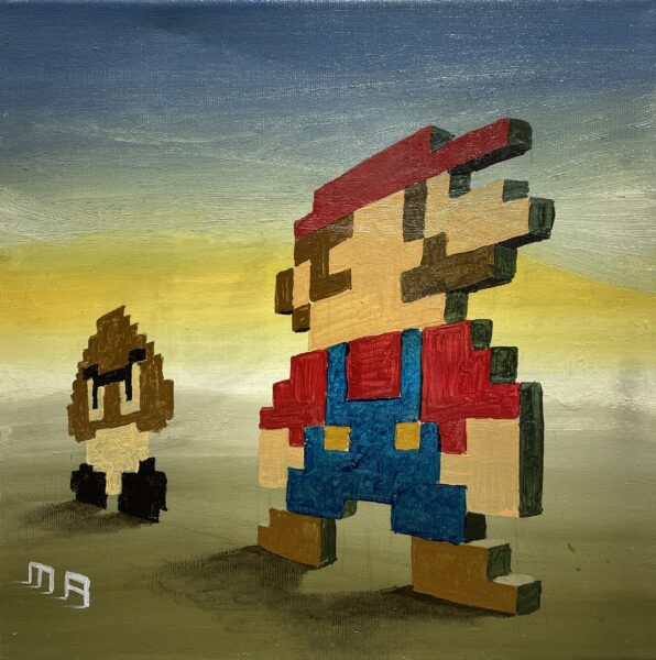 Mario - a painting by Marcin Armatys