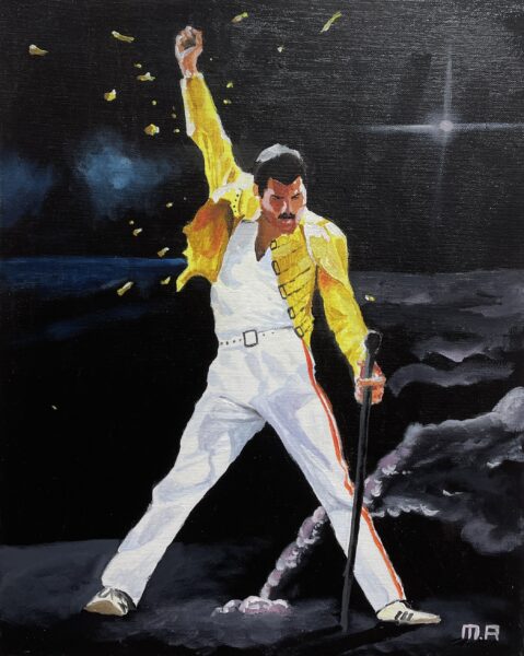 Freddie Mercury - a painting by Marcin Armatys