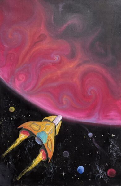 Space ship - a painting by Alex Rud