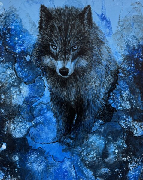 Wolf - a painting by Monika Luka