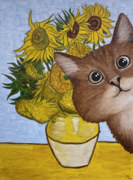 Van gogh’s Cat - a painting by Monika Luka