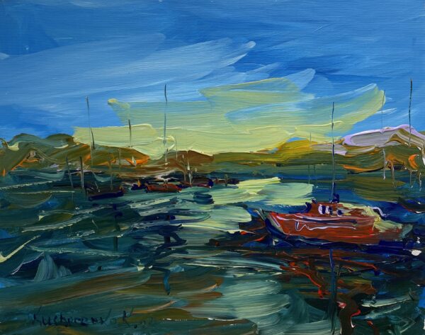 Boat - a painting by Karina Kucherenko