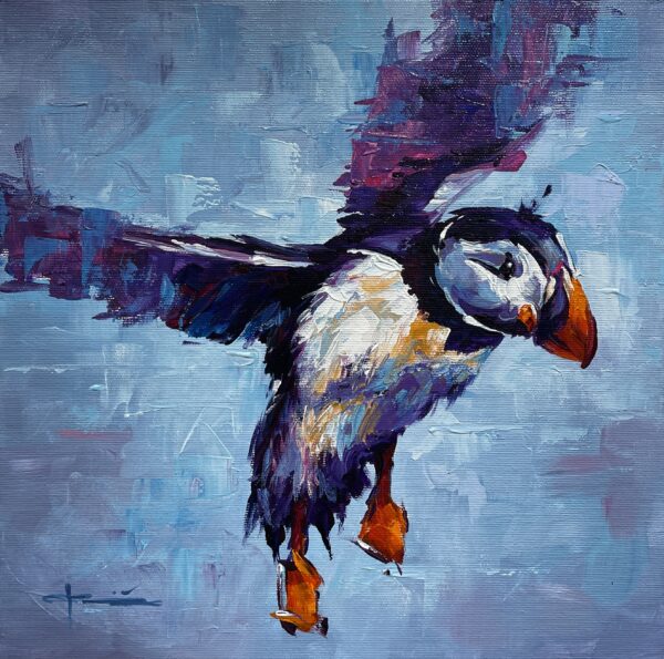 Puffin - a painting by Marian Jesień