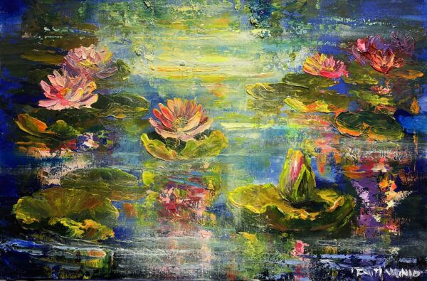 Water lillies - a painting by Pentti Vainio