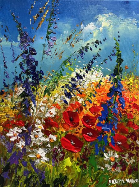 Flowers - a painting by Pentti Vainio