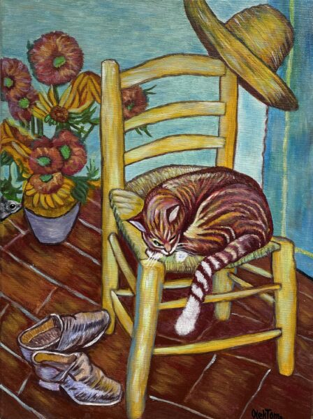 Van gogh’s Cat - a painting by Aleksander Tomasievych