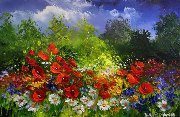 Poppies - a painting by Pentti Vainio