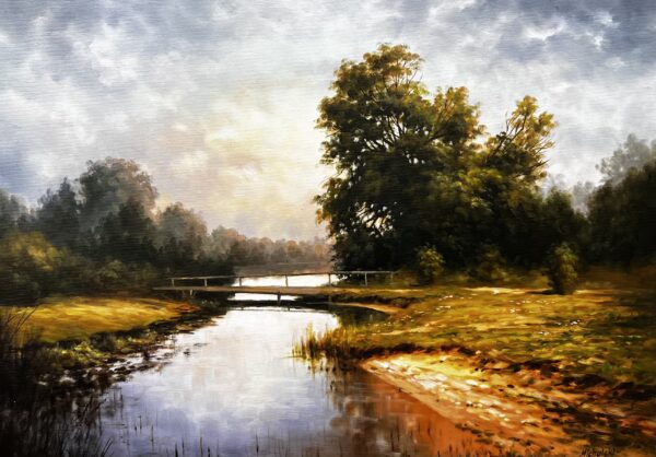 Lake - a painting by Ryszard Michalski