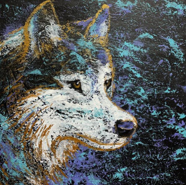 Wolf - a painting by Monika Luka