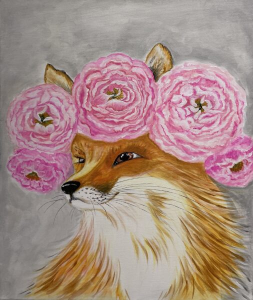 Fox - a painting by Oleksandra Kovalchuk