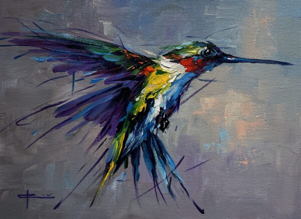 Hummingbird - a painting by Marian Jesień