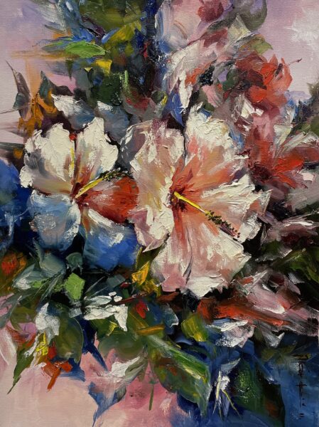 Flowers - a painting by Marian Jesień