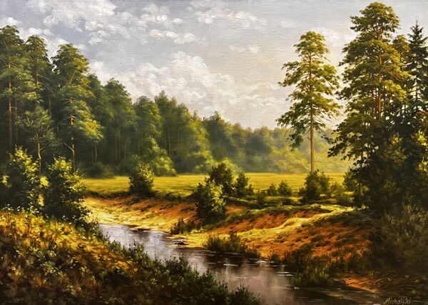 Lake - a painting by Ryszard Michalski