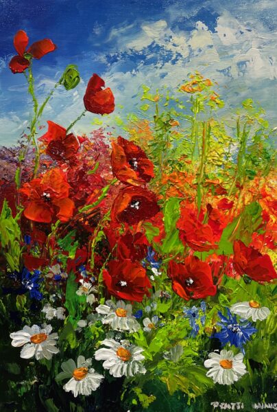Poppies - a painting by Pentti Vainio