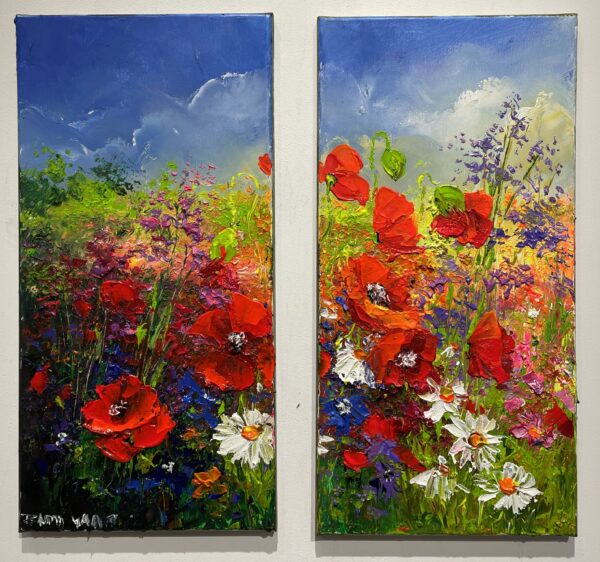 Poppies - a painting by Pentti Vainio