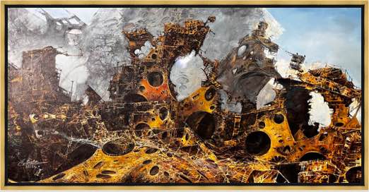 The apogee of destruction - a painting by Zbigniew Cortez Zając
