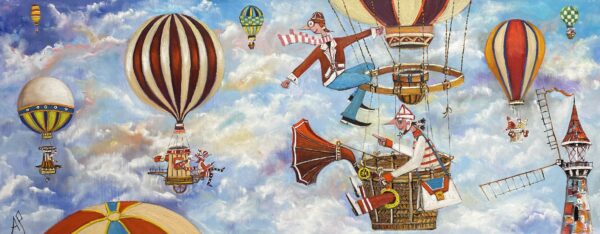 Great time in the clouds - a painting by Artur Płachta