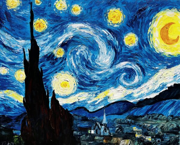 The Starry Night - a painting by Tadeusz Wojtkowski