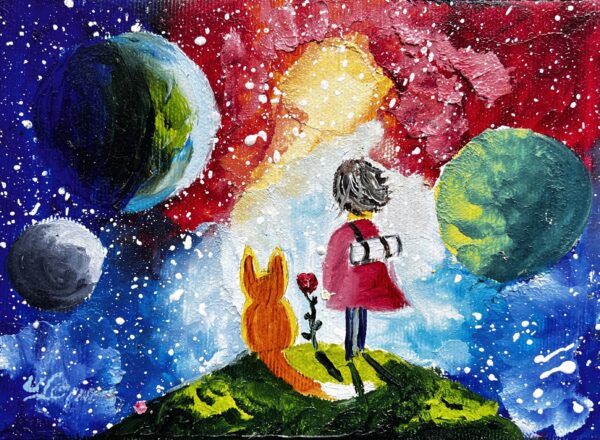 Little Prince XS - a painting by Urszula Lemańska