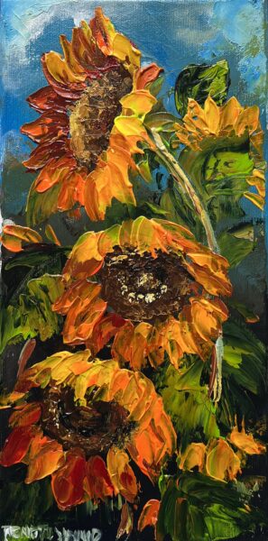 Sunflowers - a painting by Pentti Vainio