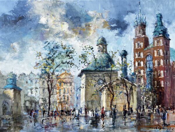 Krakow - a painting by Włodzimierz Skuza