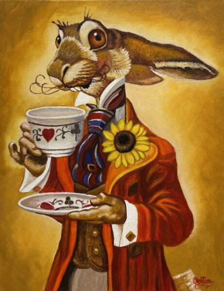 Rabbit - a painting by Aleksander Tomasievych