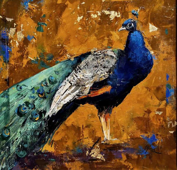 Peacock - a painting by Grażyna Mucha