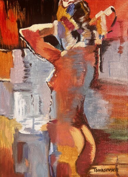 Nude - a painting by Aleksander Tomasievych