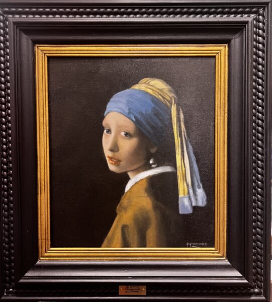 Girl With A Pearl Earring - a painting by Grzegorz Gmachowski