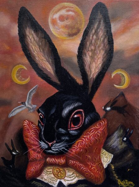 Rabbit - a painting by Aleksander Tomasievych