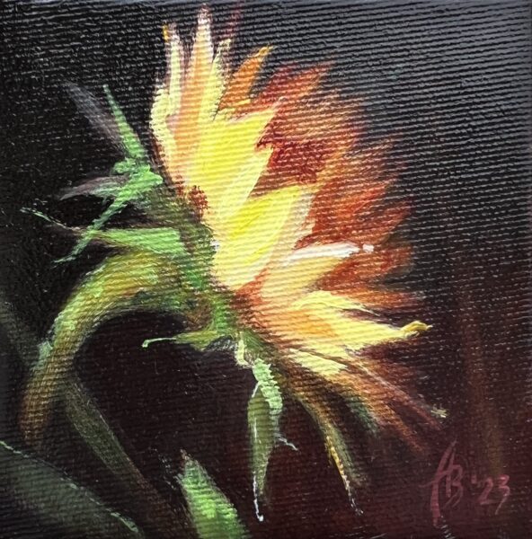 Sunflower - a painting by Andrzej Białecki