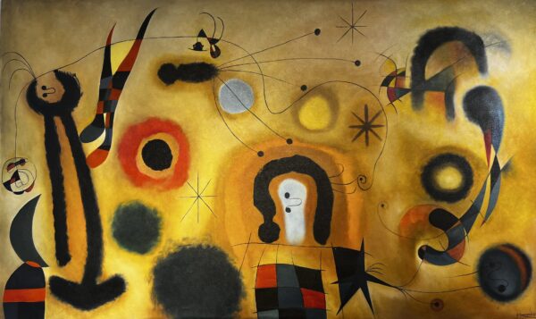 Improvisation number 1 in miro style - a painting by Grzegorz Gmachowski