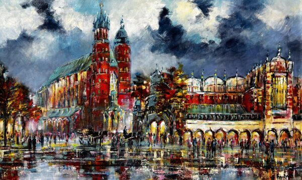 Kraków - a painting by Danuta Frydrych