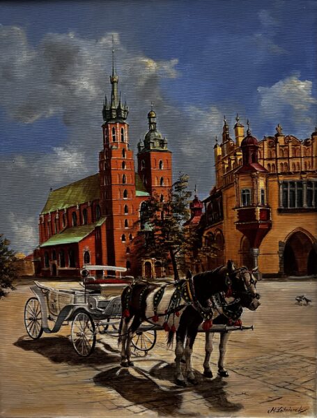 Market square - a painting by Magdalena Żołnierek